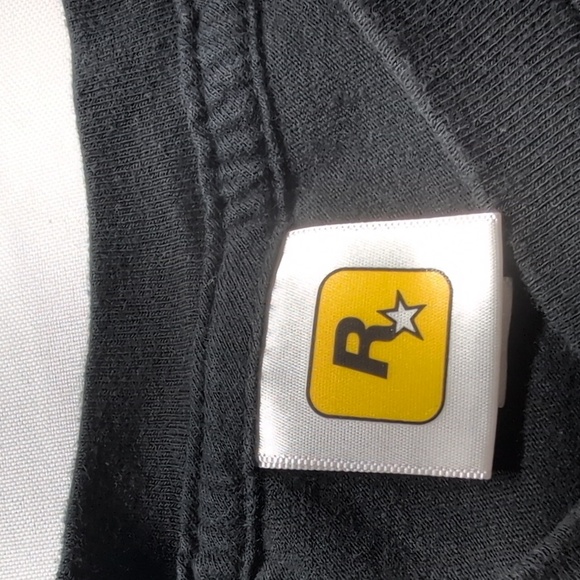 Rockstar Men's Black T-Shirt with Red Graphic Size Small - Picture 4 of 8